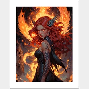 Ruler of Flame, The Phoenix Sorceress Posters and Art